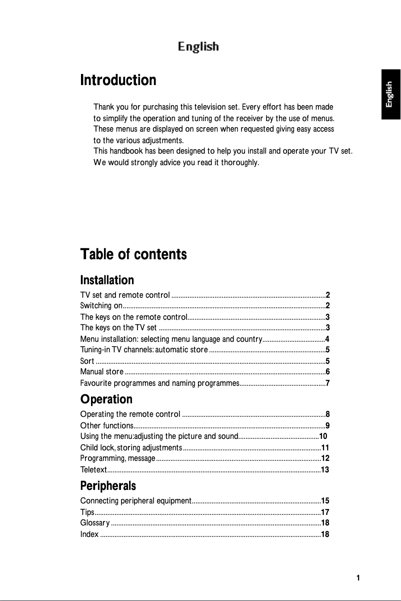 Page 1 de la notice Manuel utilisateur Philips 25PT4503