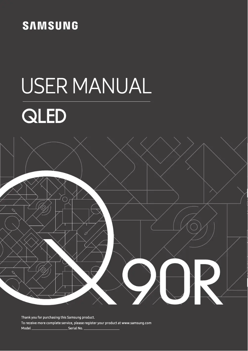 Page n°1 - Manuel utilisateur Samsung QE65Q90RAT