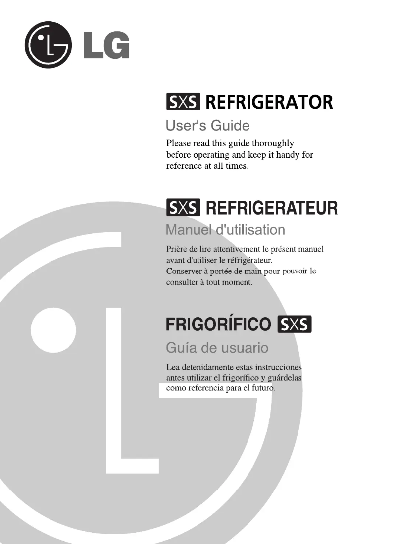Page n°1 - Manuel utilisateur LG GR-L257STF