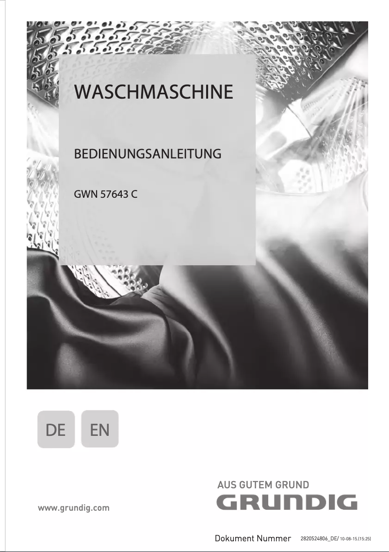 Image de la première page du manuel de l'appareil GWN 57643 C