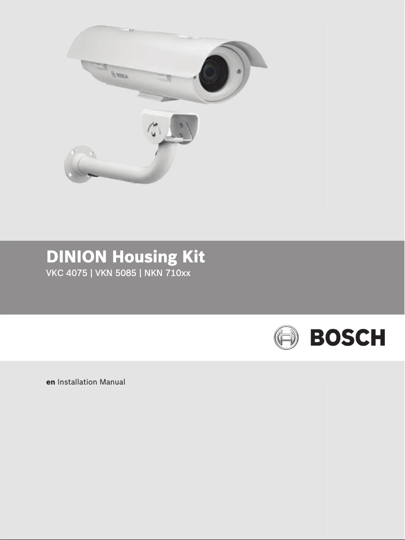 Página 1 del manual Manual de usuario Bosch DINION 5000