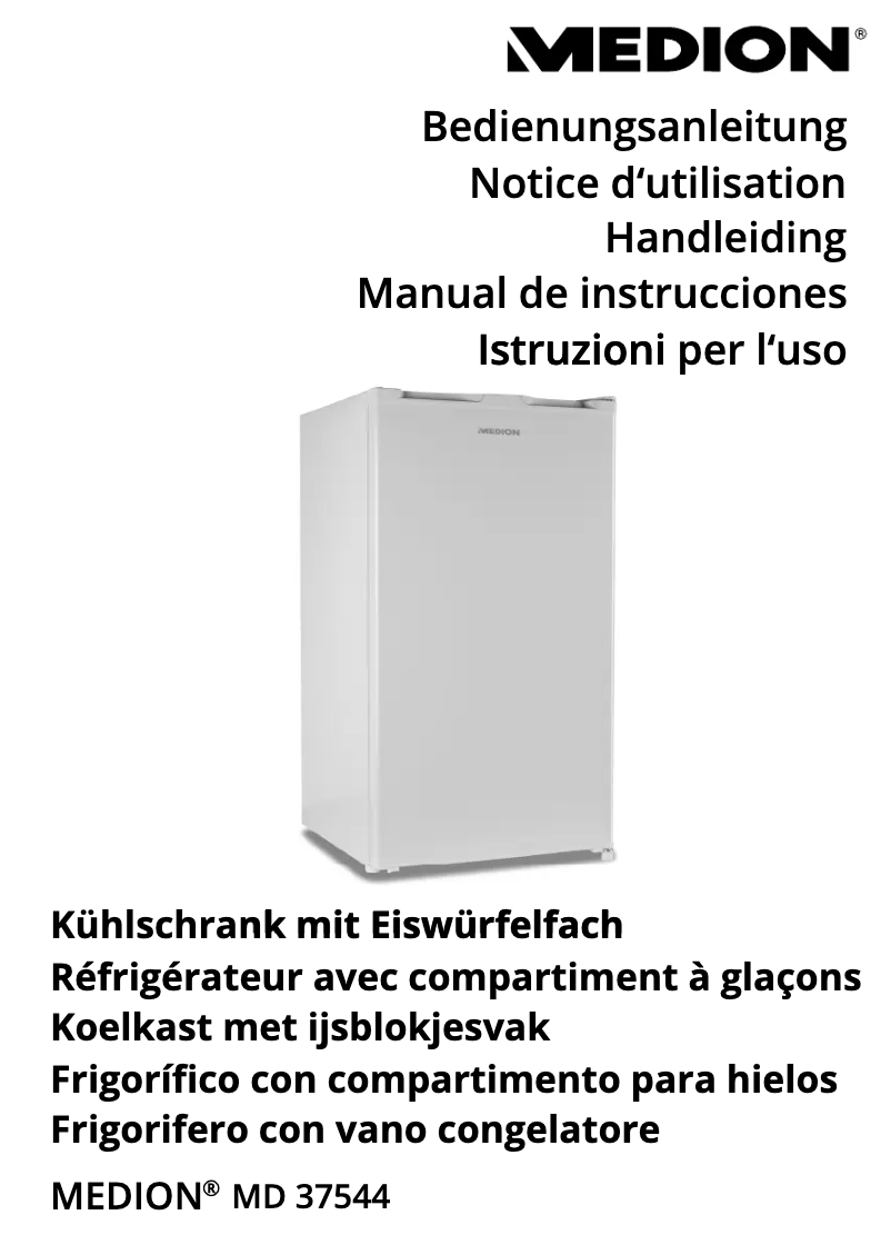 Page 1 de la notice Manuel utilisateur Medion MD 37544