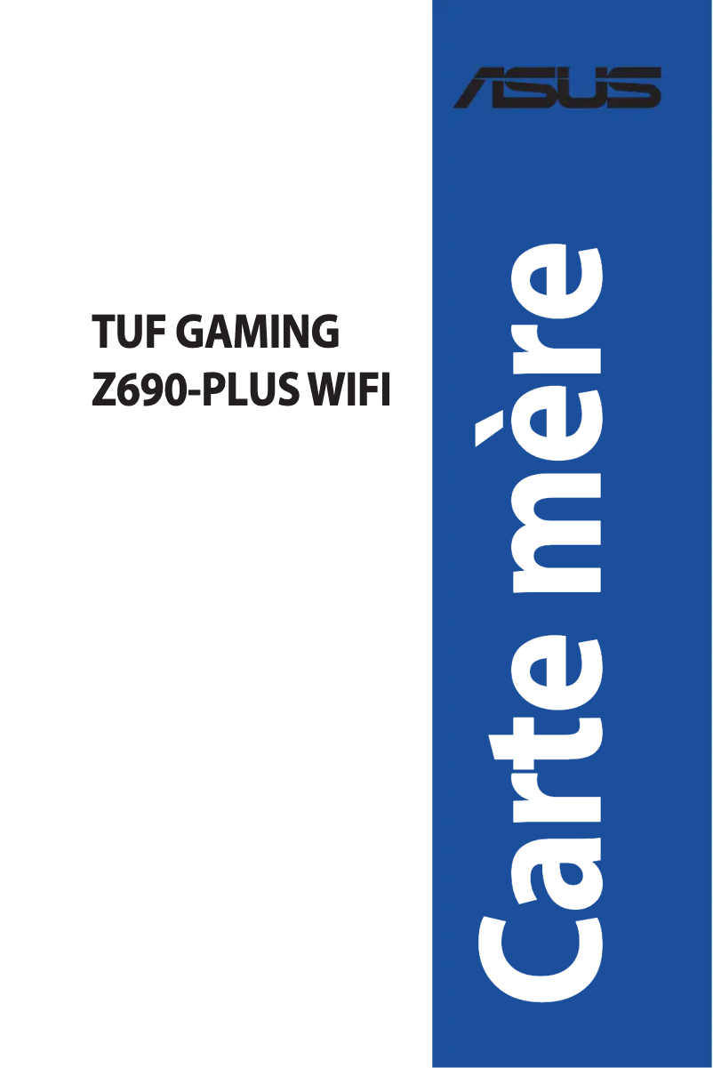 Image de la première page du manuel de l'appareil TUF Gaming Z690-Plus WIFI
