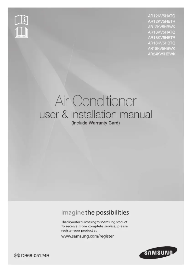 Image de la première page du manuel de l'appareil AR18KV5HBTRNNA