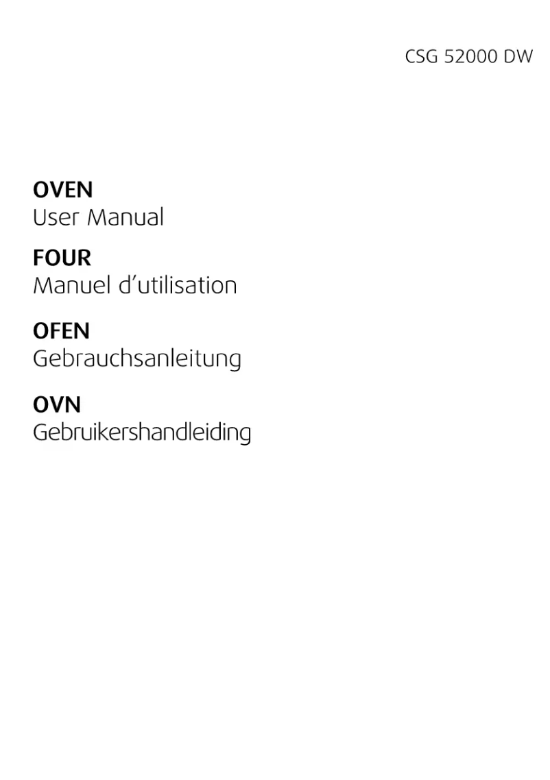 Page 1 de la notice Manuel utilisateur Beko CSG 52000