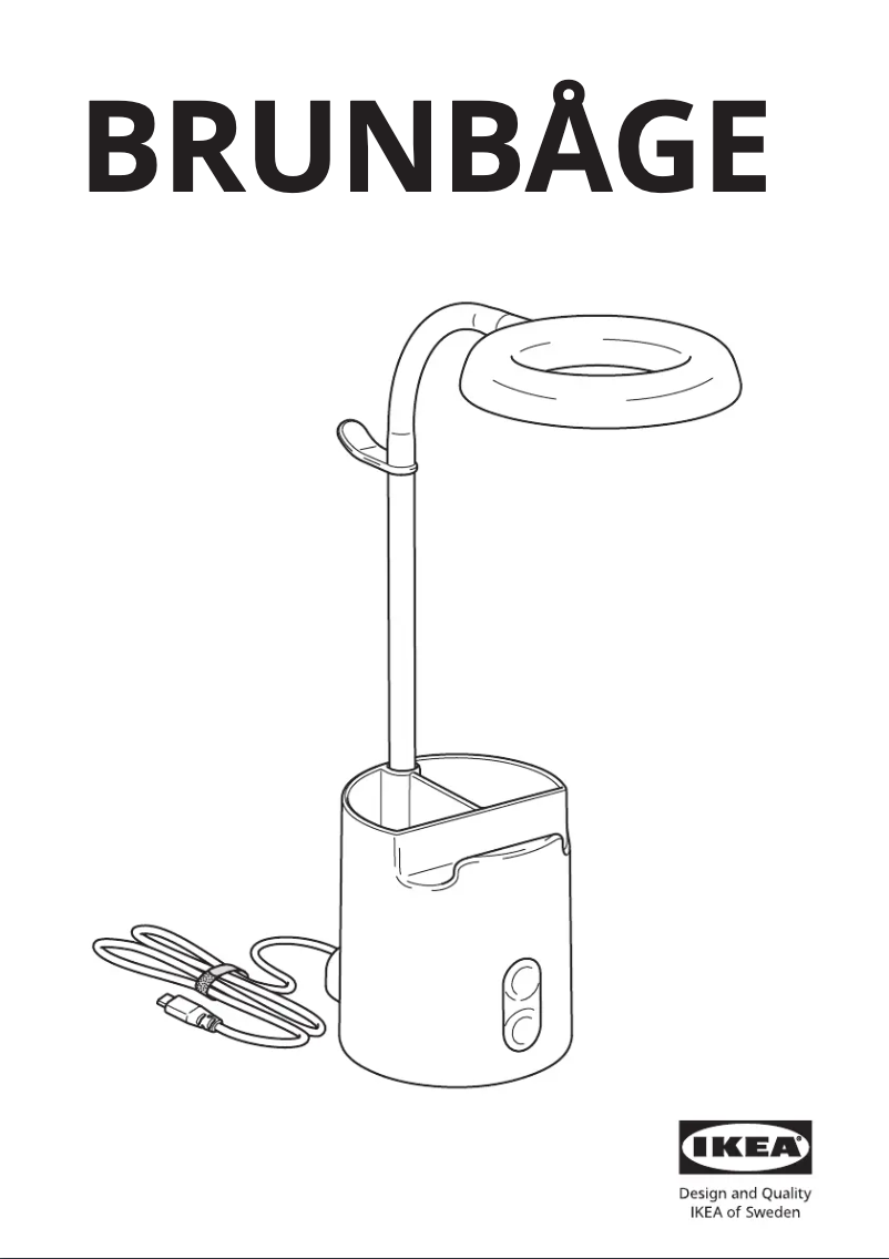 Page 1 de la notice Manuel utilisateur Ikea BRUNBÅGE 105.421.63
