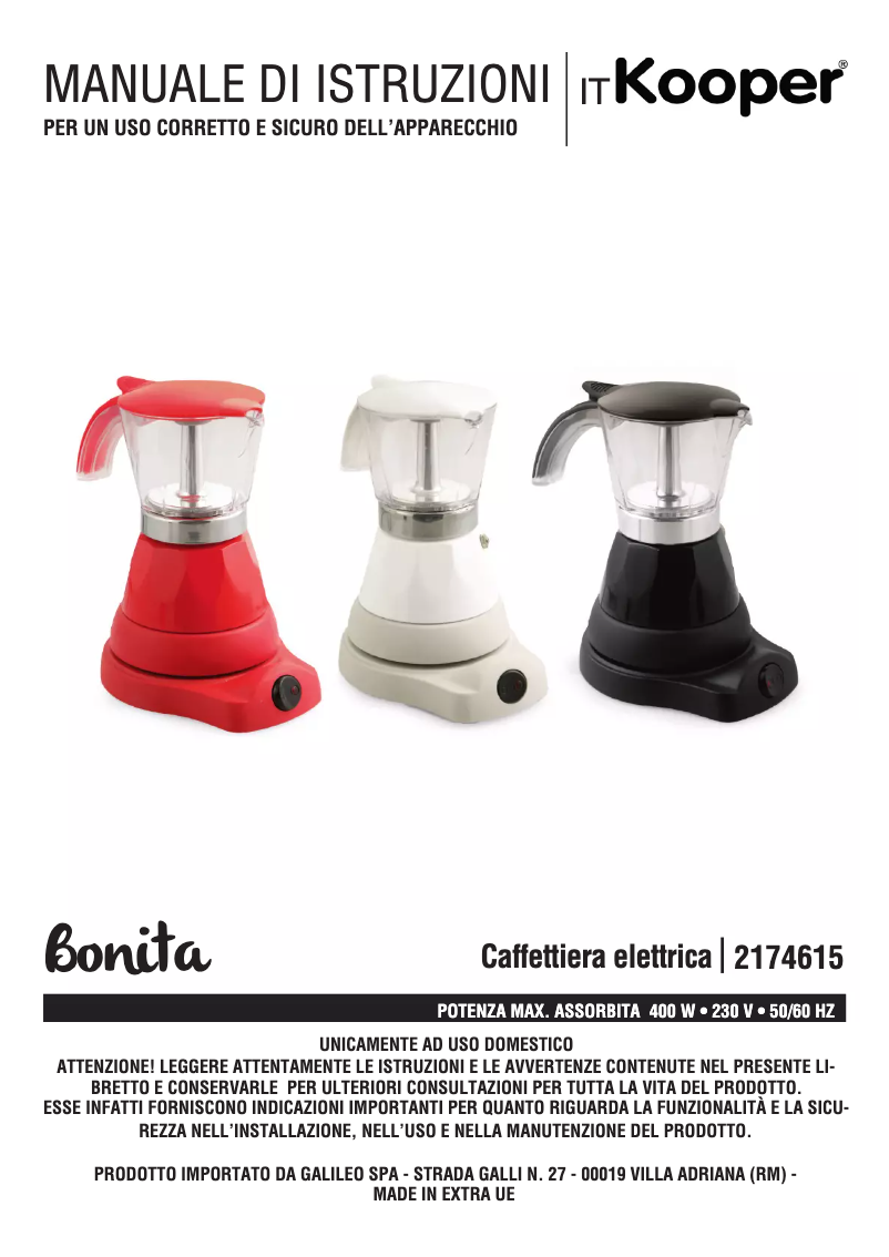 Page n°1 - Manuel utilisateur Kooper 2174615