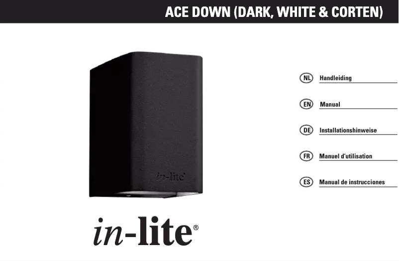 Page 1 de la notice Manuel utilisateur in-lite Ace Down