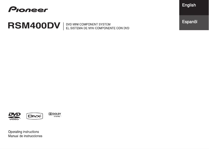 Page n°1 - Manuel utilisateur Pioneer X-RSM400DV