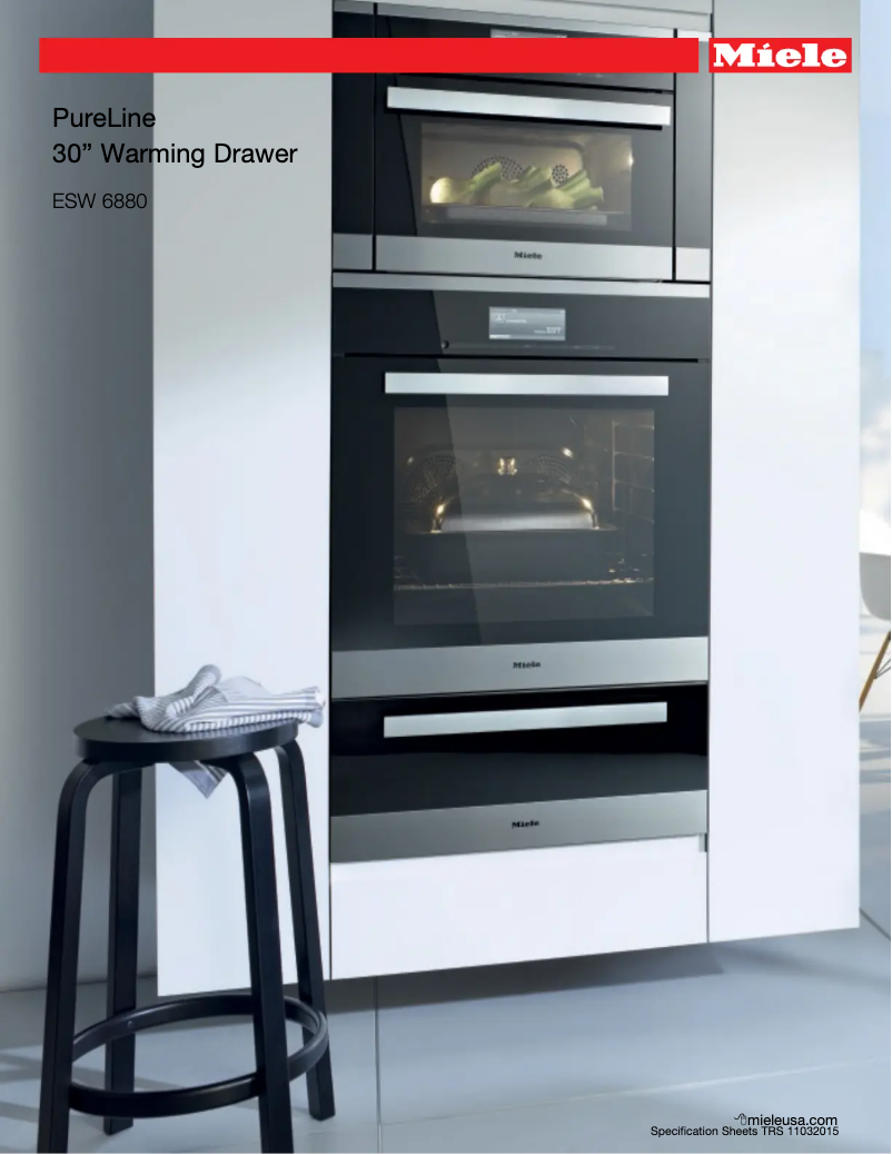 Image de la première page du manuel de l'appareil ESW 6880 CLST