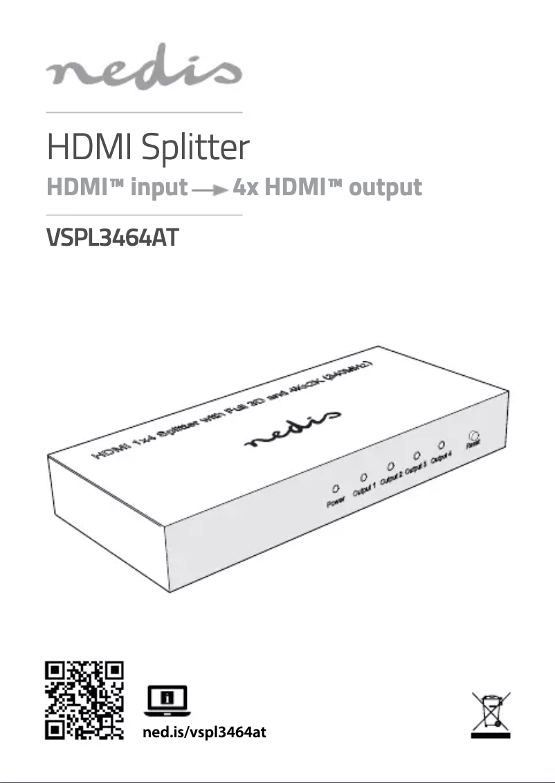 Page n°1 - Manuel utilisateur Nedis VSPL3464AT