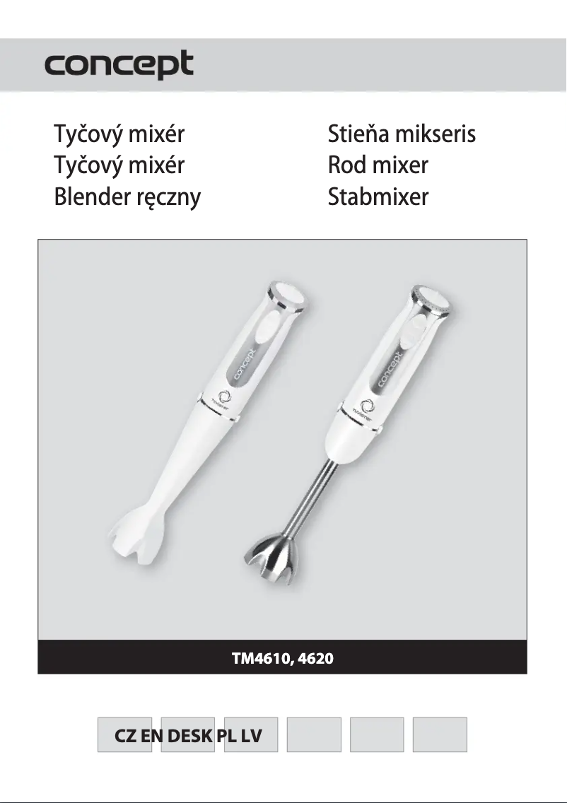 Page 1 de la notice Manuel utilisateur Concept TM-4620