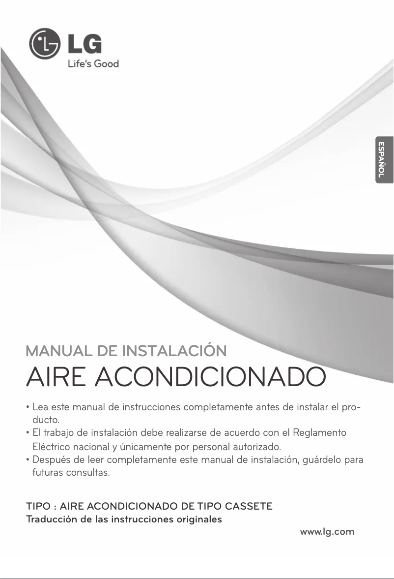 Page n°1 - Guide d'installation LG MT08AH
