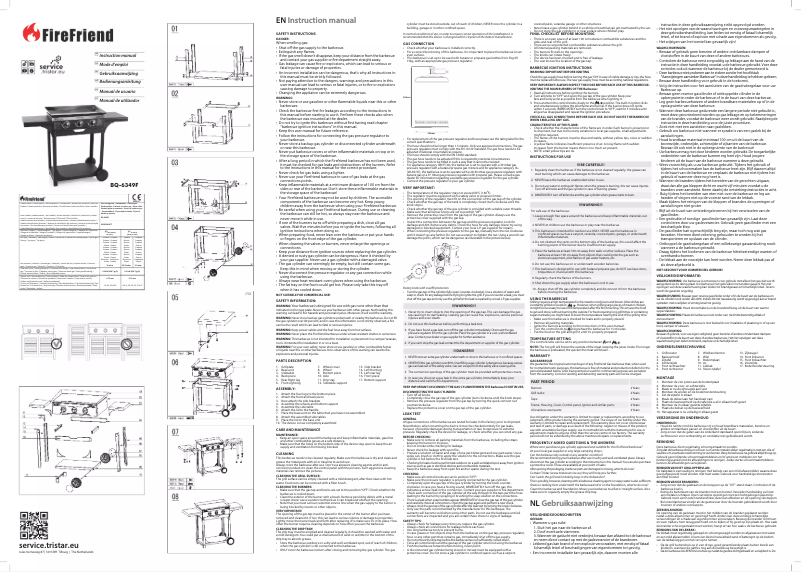 Page n°1 - Manuel utilisateur FireFriend BQ-6349F