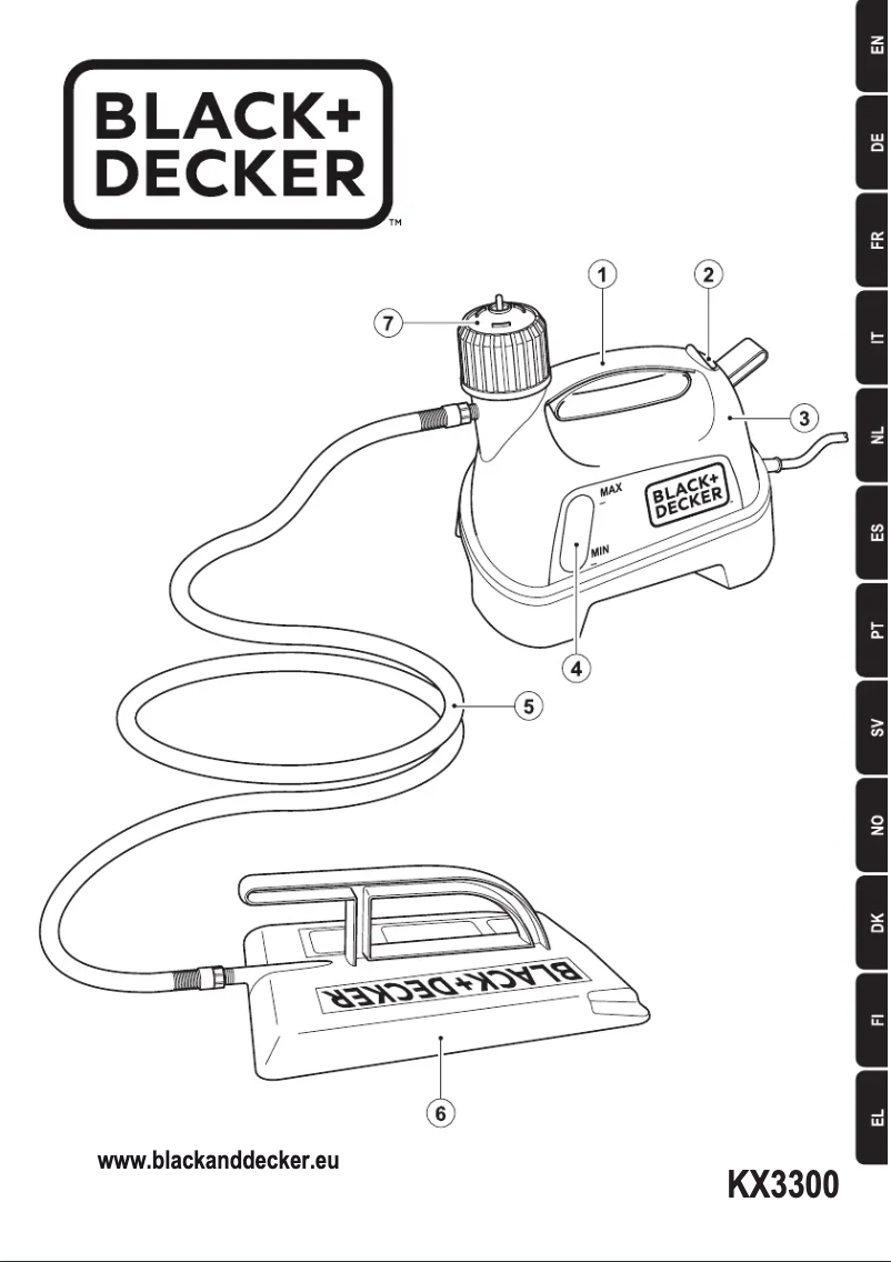 Page 1 de la notice Manuel utilisateur Black & Decker KX3300T