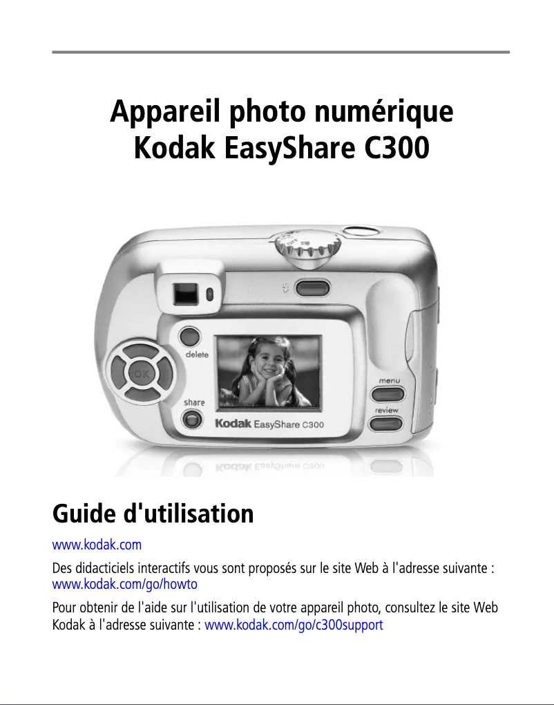 Image de la première page du manuel de l'appareil EasyShare C300