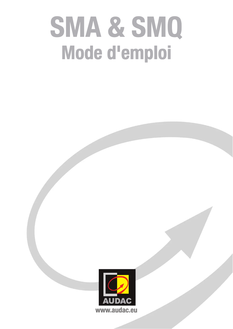 Image de la première page du manuel de l'appareil SMQ750