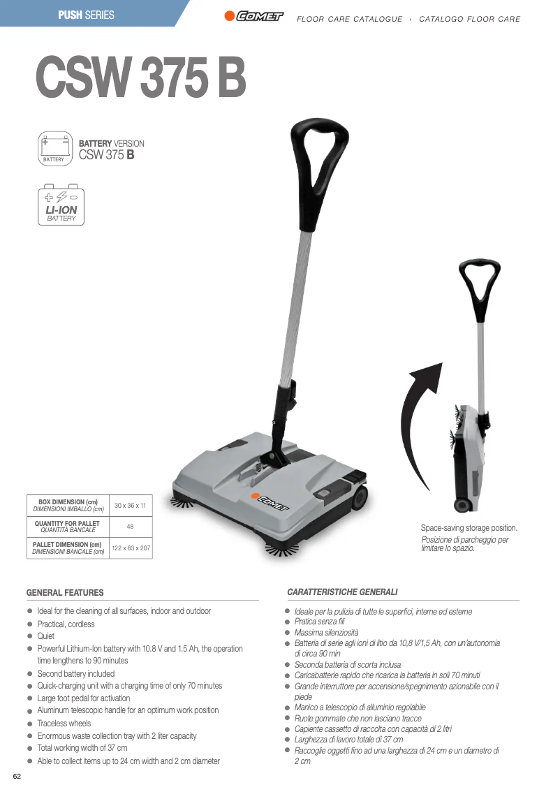 Imagen de la primera página del manual del dispositivo CSW 375 B