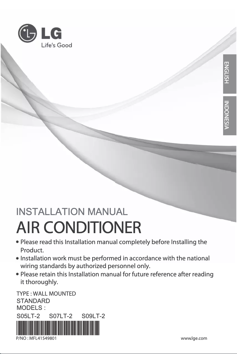 Page 1 de la notice Manuel utilisateur LG SN07LT-2