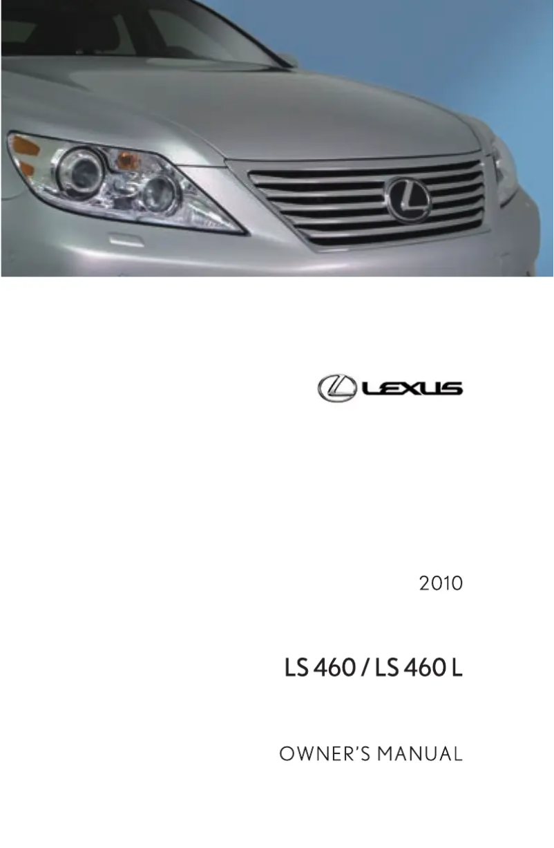 Image de la première page du manuel de l'appareil LS 460 (2010)