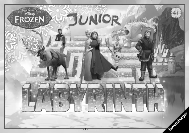 Page n°1 - Manuel utilisateur Ravensburger Disney`s Frozen Junior Labyrinth