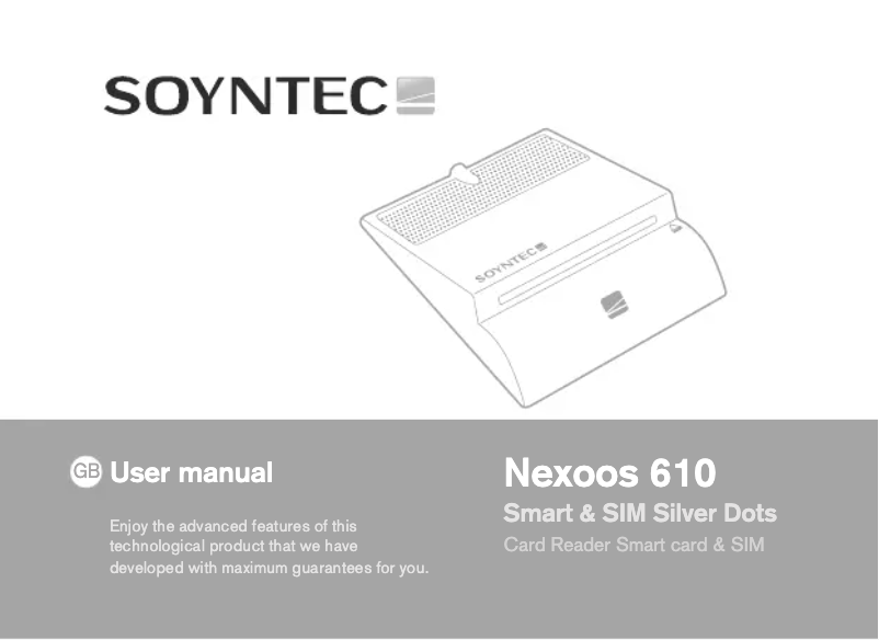 Image de la première page du manuel de l'appareil Nexoos 610