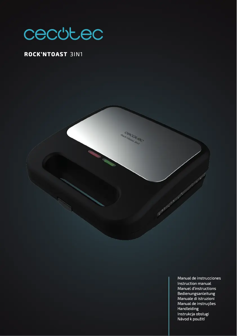 Page n°1 - Manuel utilisateur Cecotec Rock'ntoast 3in1