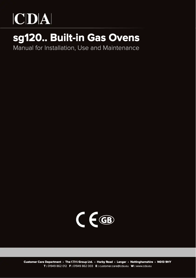 Image de la première page du manuel de l'appareil SG120