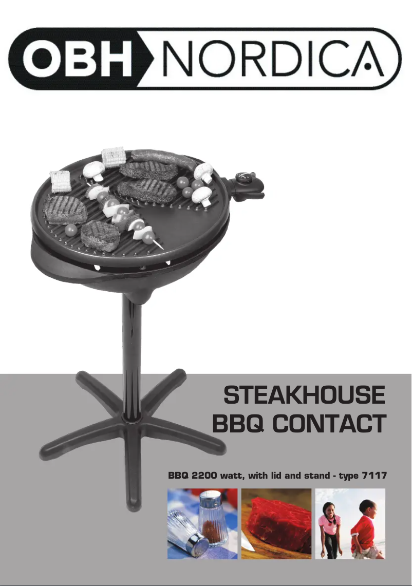 Página 1 del manual Manual de usuario OBH Nordica Steakhouse BBQ Contact