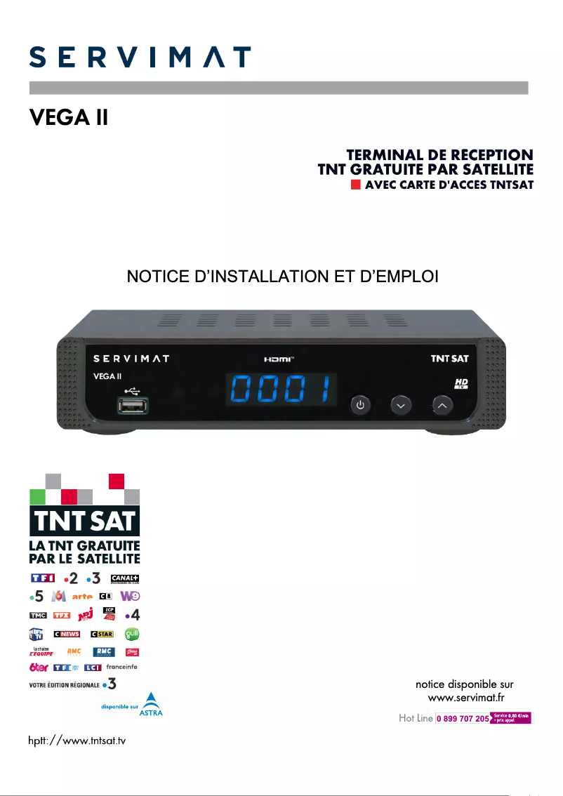 Page n°1 - Manuel utilisateur Servimat VEGA 2