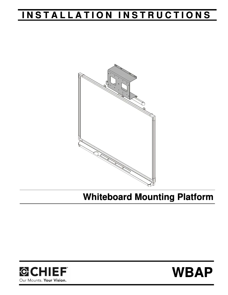 Page 1 de la notice Manuel utilisateur Chief WBAP