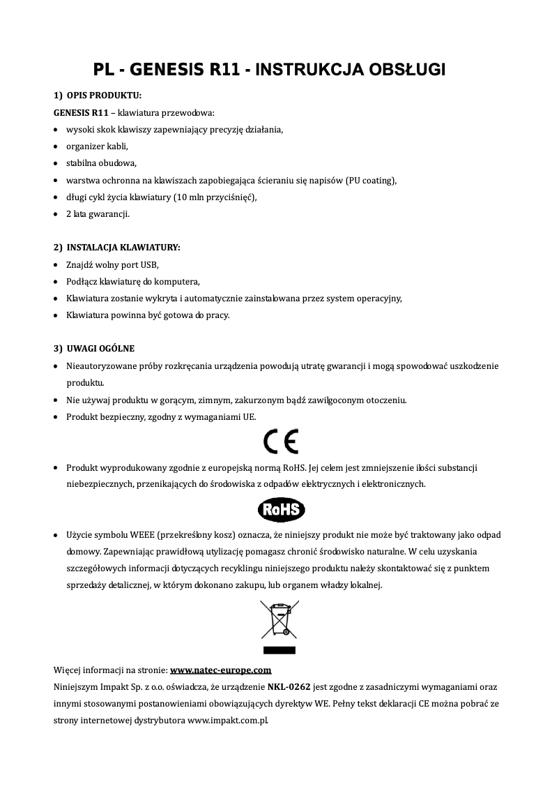 Image de la première page du manuel de l'appareil R11