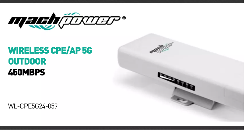 Image de la première page du manuel de l'appareil WL-CPE5G24-059