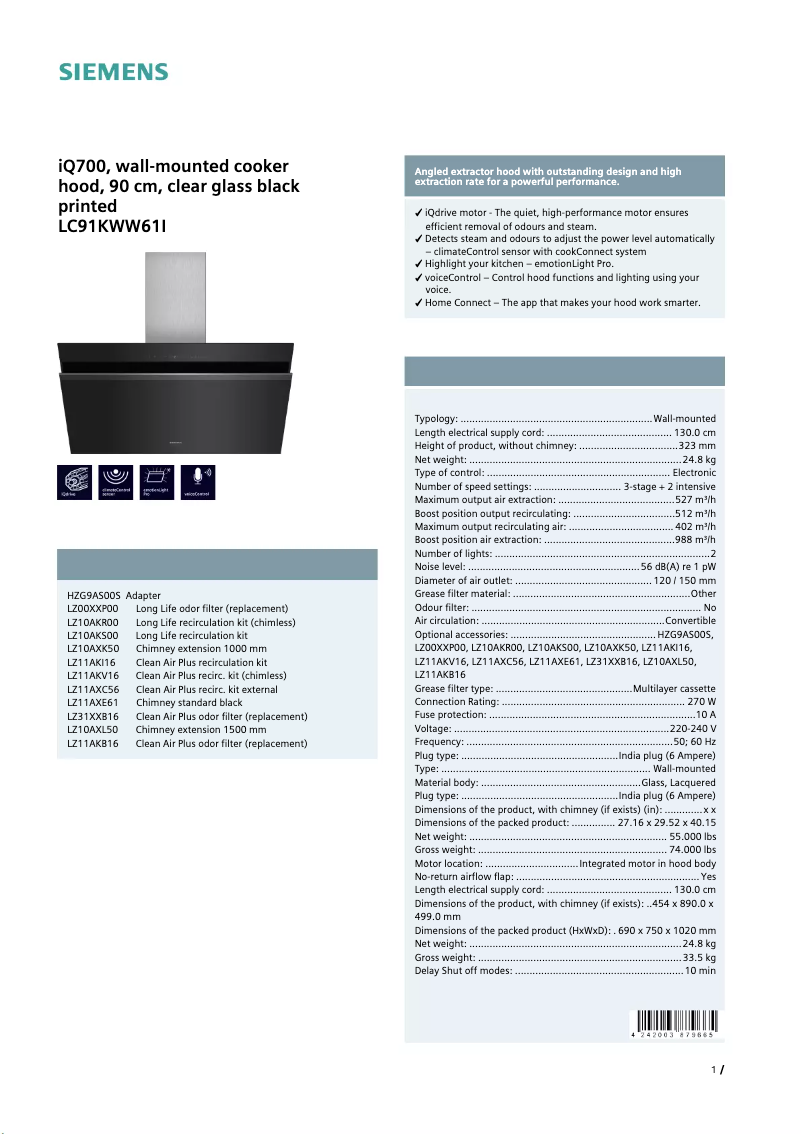 Image de la première page du manuel de l'appareil LC91KWW61I