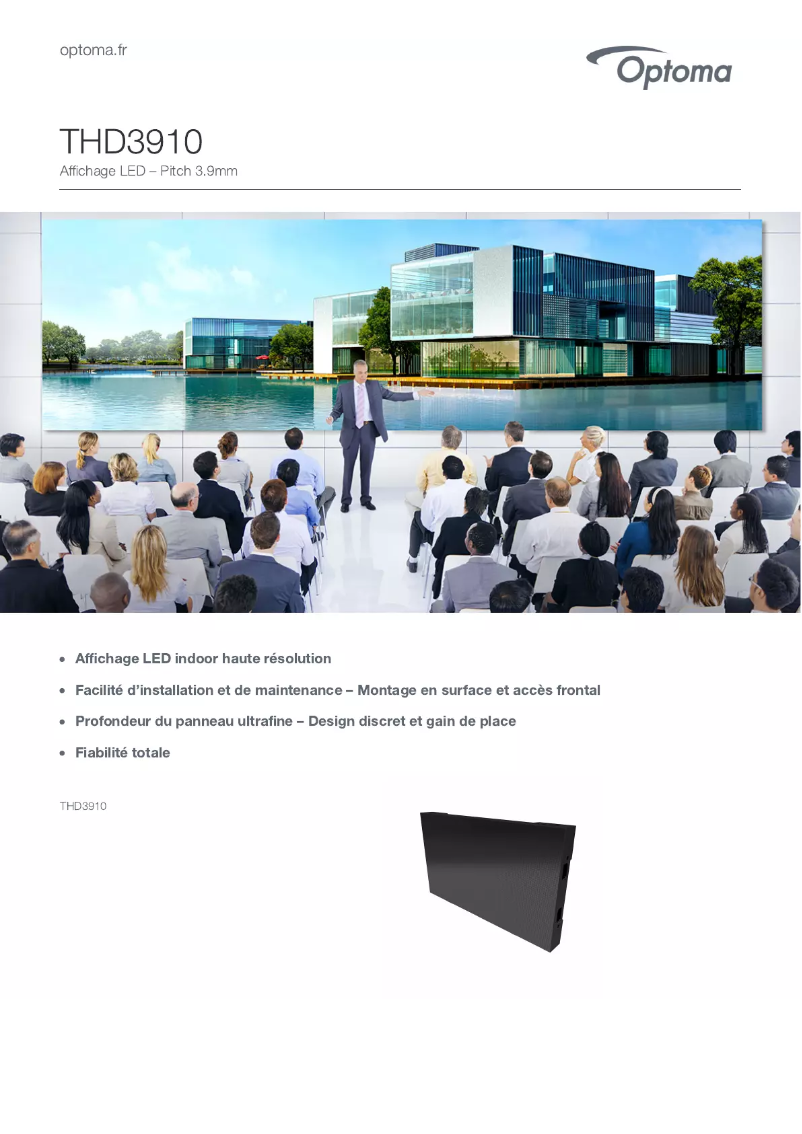 Page n°1 - Manuel utilisateur Optoma THD3910