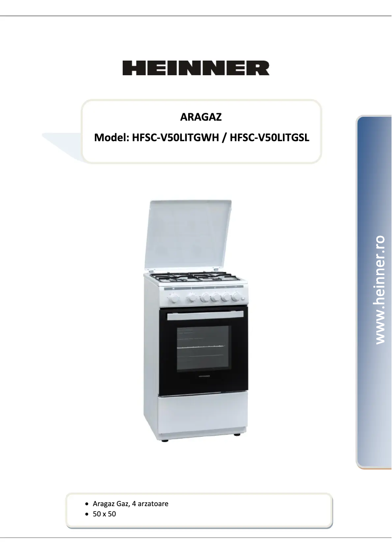 Página 1 del manual Manual de usuario Heinner HFSC-V50LITGWH