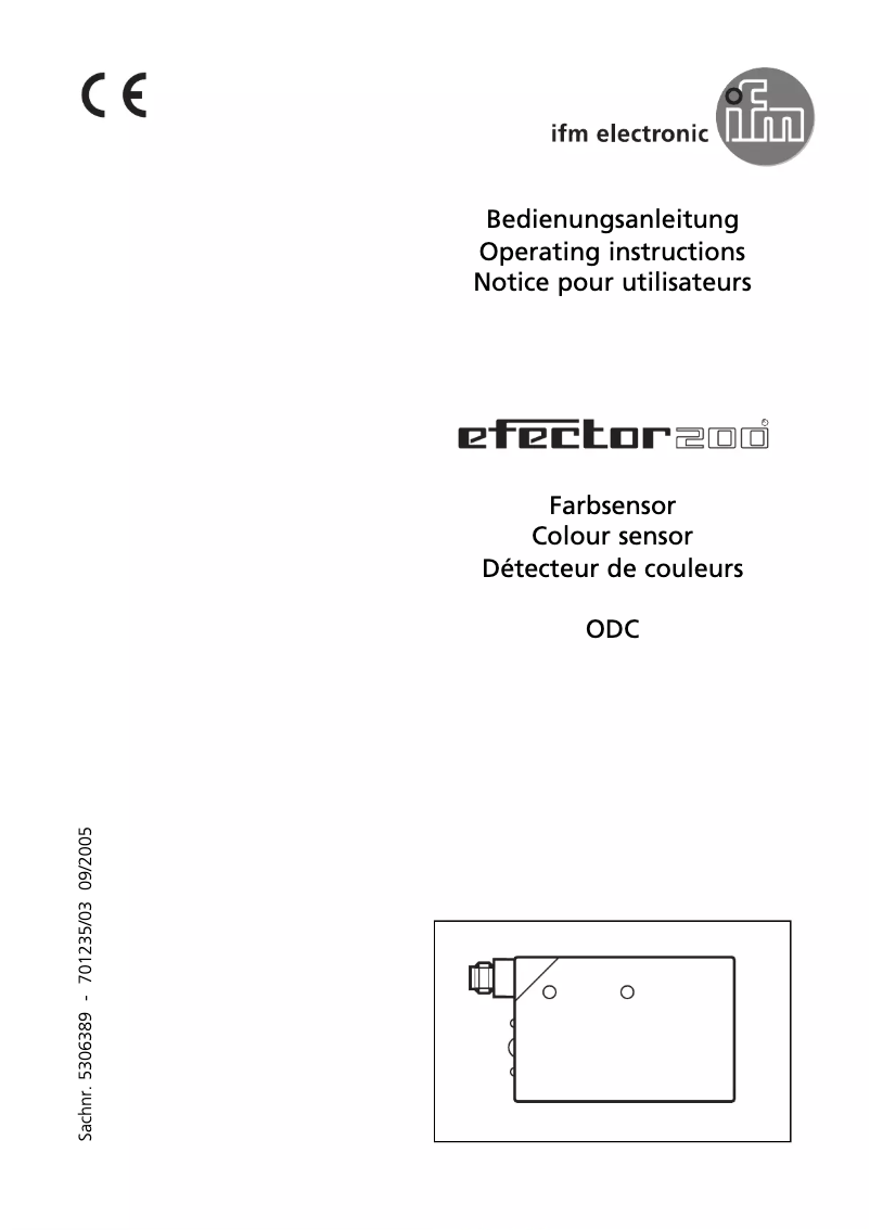 Image de la première page du manuel de l'appareil OD5011