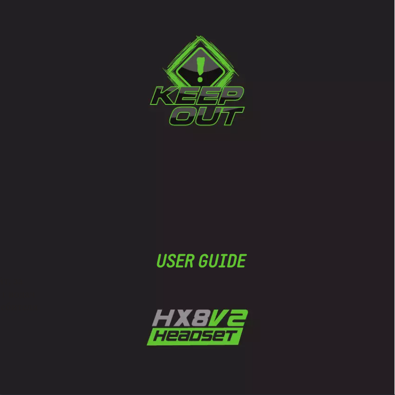 Página 1 del manual Manual de usuario KeepOut HX8V2