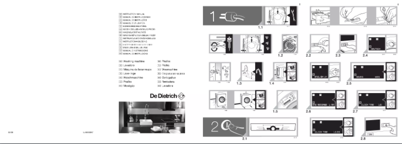 Page 1 de la notice Manuel utilisateur De Dietrich DFW812W