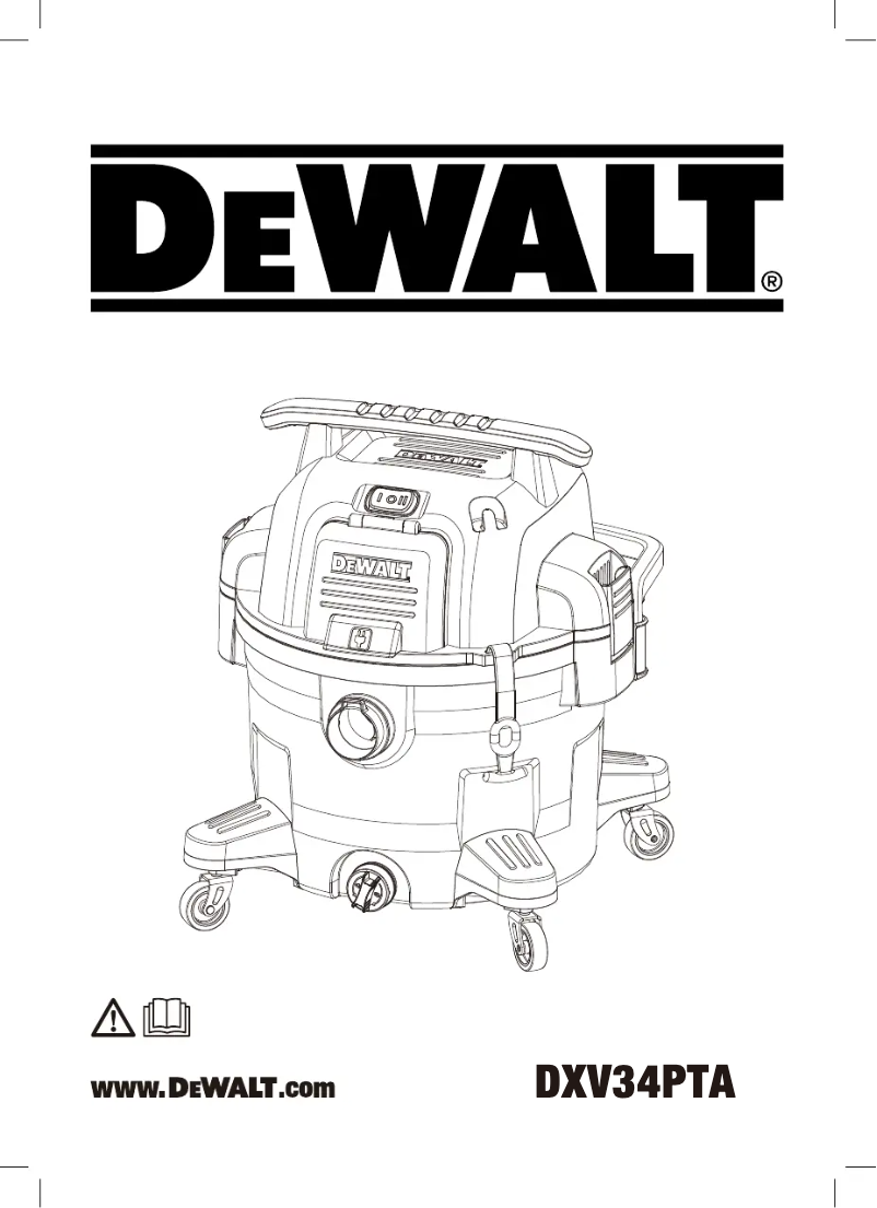 Page n°1 - Manuel utilisateur DeWalt DXV34PTA