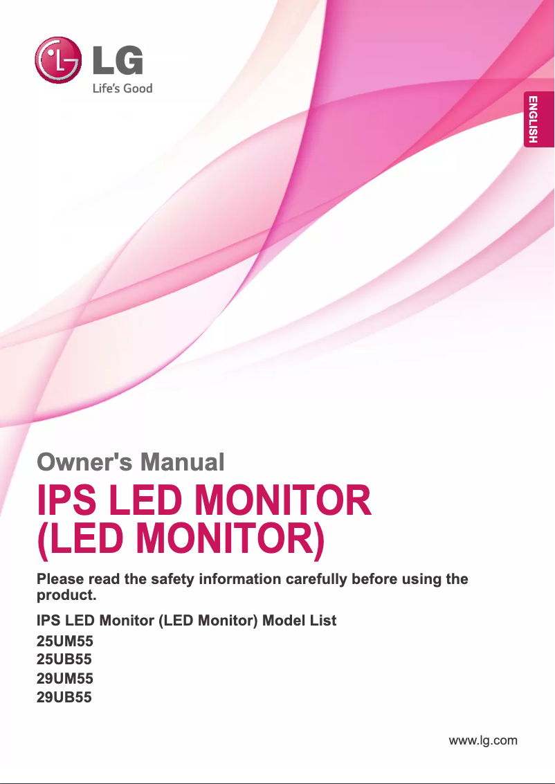 Página 1 del manual Manual de usuario LG 25UM55