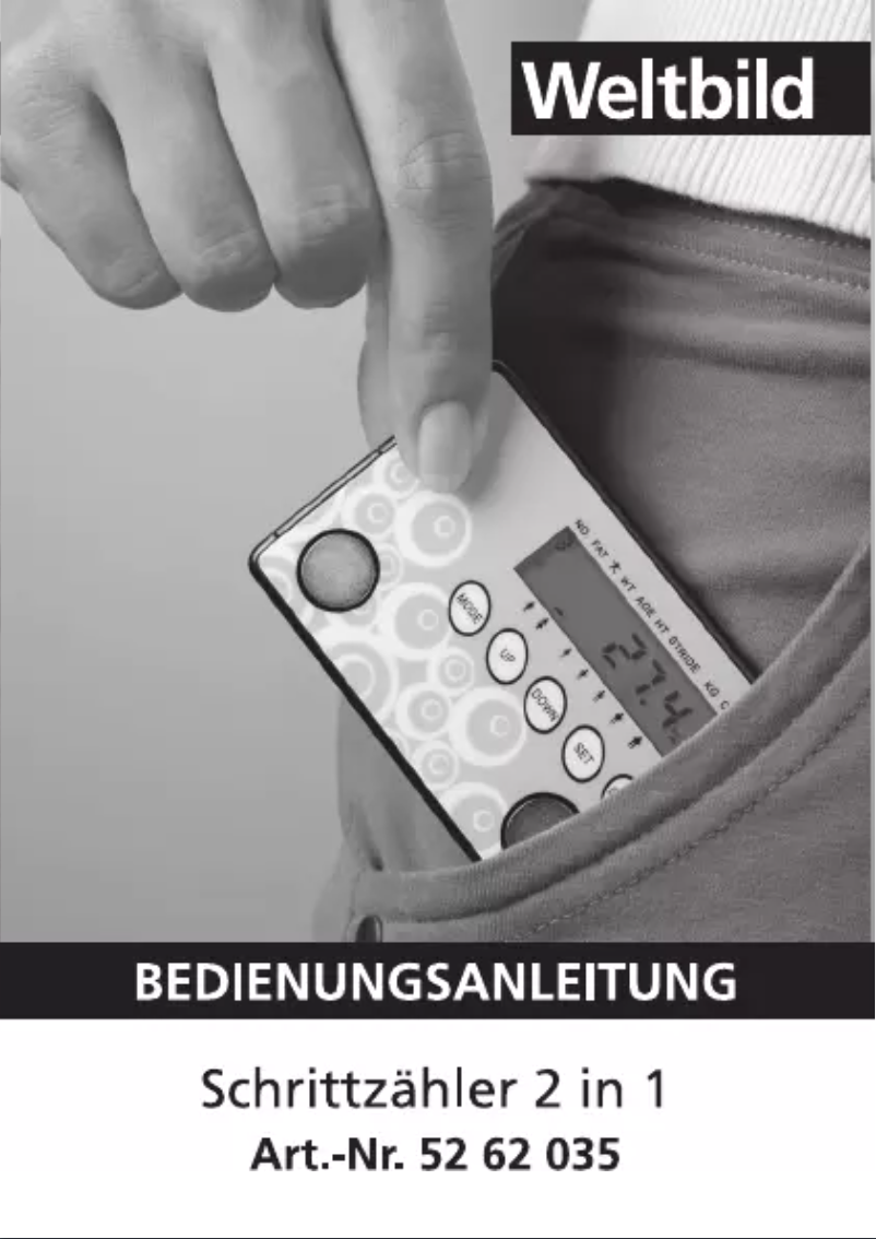 Page 1 de la notice Manuel utilisateur Weltbild 52 62 035