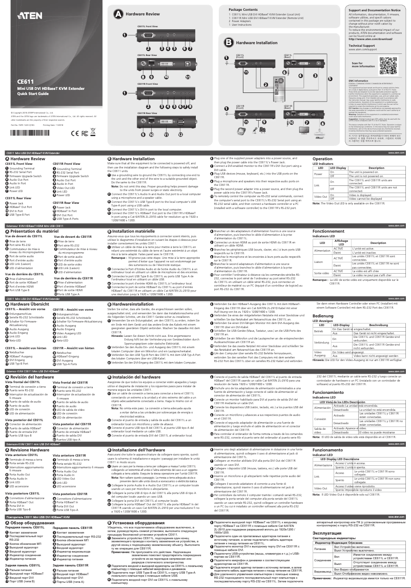 Image de la première page du manuel de l'appareil CE611