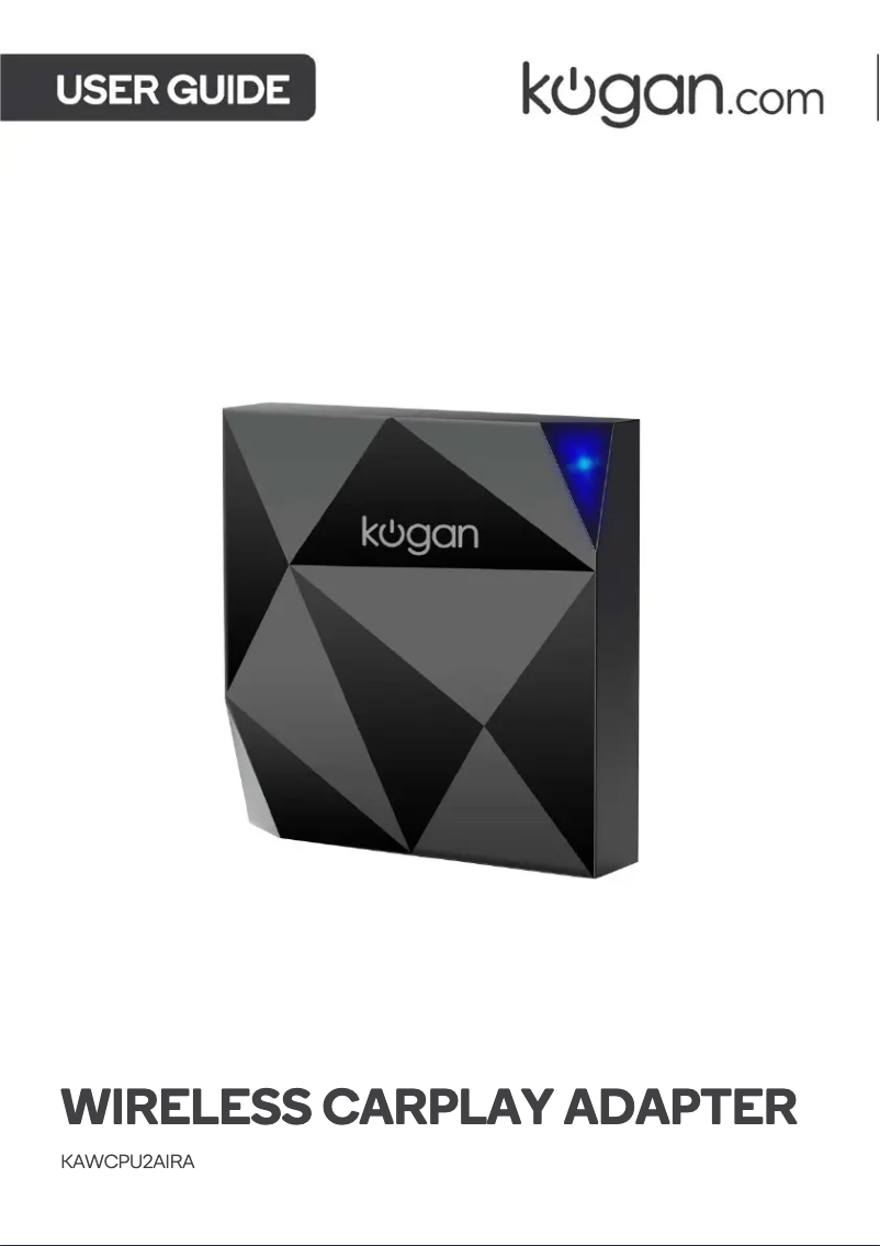 Page 1 de la notice Manuel utilisateur Kogan KAWCPU2AIRA