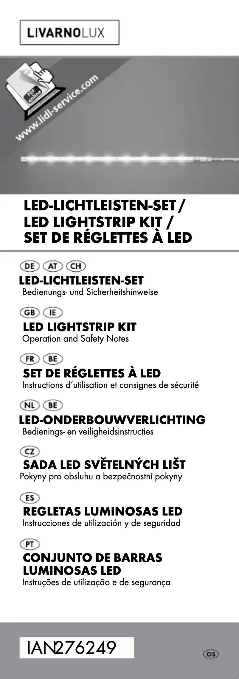 Page n°1 - Manuel utilisateur Livarno Lux IAN 276249