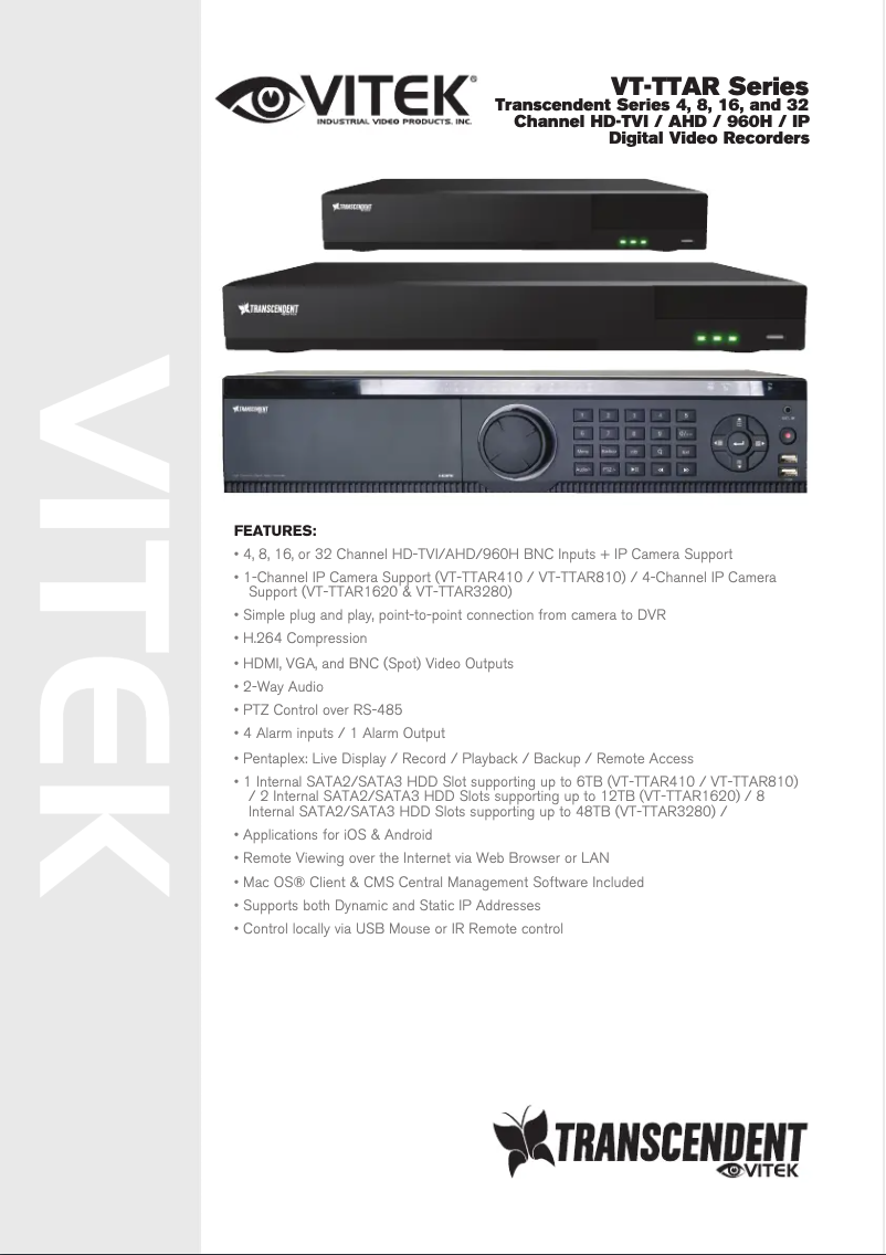 Page n°1 - Manuel utilisateur Vitek VT-TTAR810