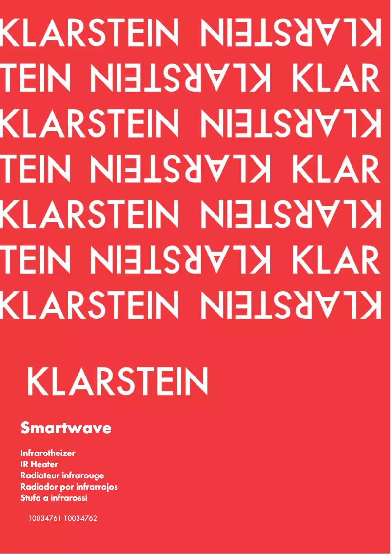 Image de la première page du manuel de l'appareil 10034761