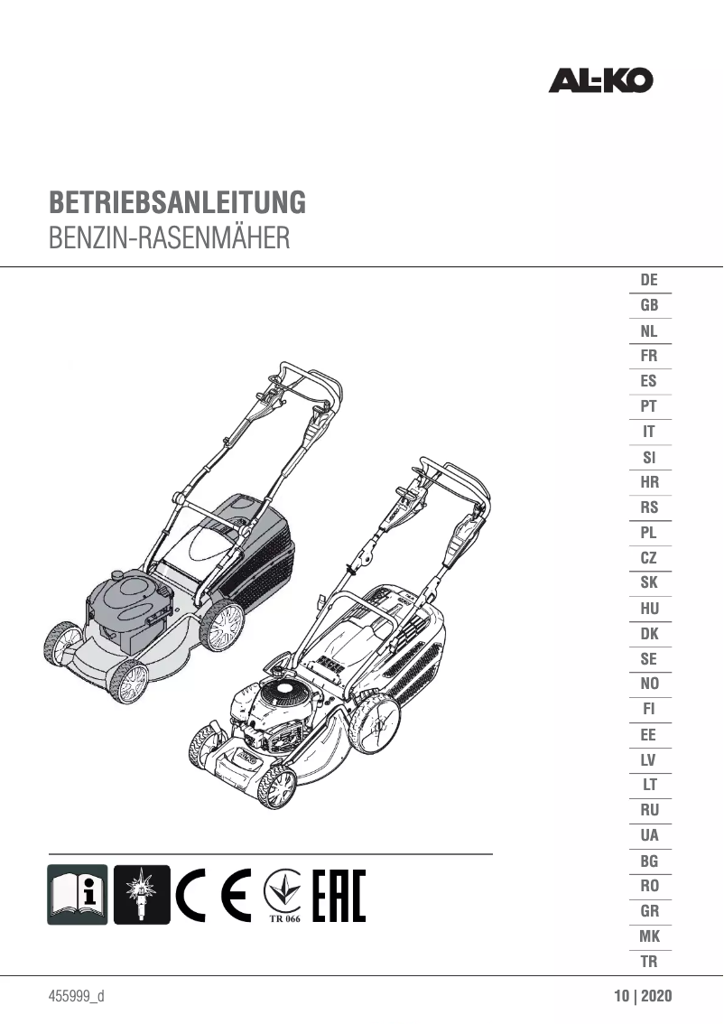 Page n°1 - Manuel utilisateur Solo 5352 VS ALU