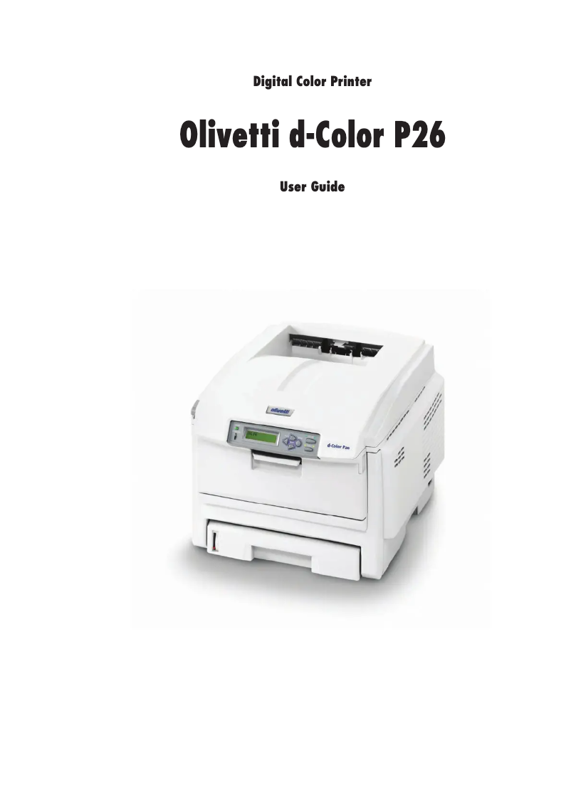 Page n°1 - Manuel utilisateur Olivetti d-Color P20W