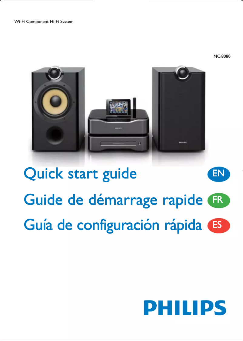 Imagen de la primera página del manual del dispositivo Streamium MCI8080